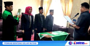Sekda Benteng Digeser Jadi Staf Ahli, Berikut Pejabat Lain Dimutasi Hari Ini