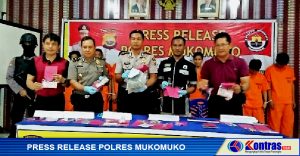 Sejak Januari, Polres Mukomuko Berhasil Amankan 9 Tsk Narkoba