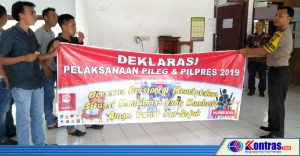 Deklarasi Pemilu, Polsek Maje Ajak Masarakat Jaga Sinergisitas dan Kamtibmas