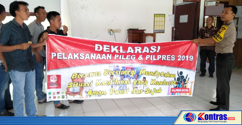 Deklarasi Pemilu, Polsek Maje Ajak Masarakat Jaga Sinergisitas dan Kamtibmas