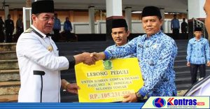 Peduli Bencana Palu, Pemkab Lebong Dulang Sumbangan 100 Juta Lebih
