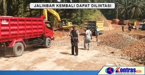 Dalam Hitungan Jam, Jalinbar Kembali Bisa Dilintasi