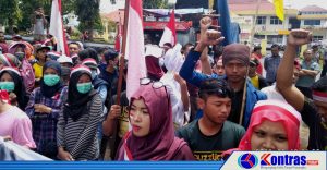 Demo SERBU Bersama Pedagang Hangat, Tuntut Kejaksaan Segera Tangkap Bupati