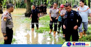 Hampir 500 Rumah Di Benteng Digenangi Banjir, Kapolda Bengkulu Tinjau Lokasi
