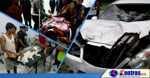 Diseruduk Avanza di Tanjung Kemuning, Pengendara Revo Dilarikan ke RS