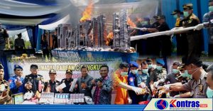 Bea Cukai Bengkulu Musnahkan Hasil Penindakan, Rokok Ilegal Paling Banyak