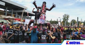 Dilepas Bupati, Festival Ogoh-ogoh Sedot Perhatian Masyarakat Bengkulu Utara