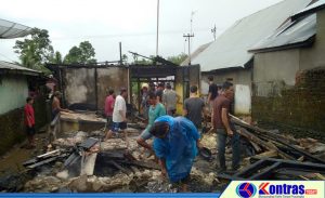 Setahun Tak Dihuni, Rumah Warga Desa Taba Baru Ludes Terbakar