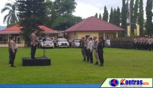 Guna Wujudkan Kamdagri Yang Kondusif, Polres BU Laksanakan Apel Gelar Pasukan