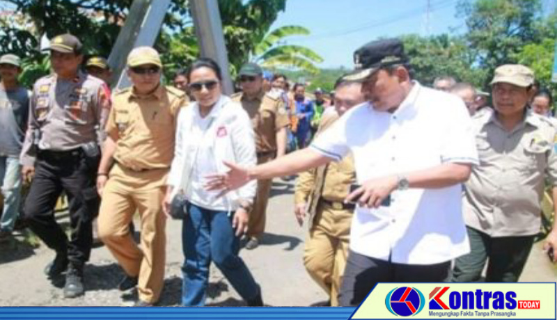 Pasca Bencana Banjir, Menteri BUMN Tinjau Langsung Kondisi Jembatan TAP