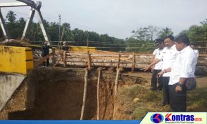 Jelang Arus Mudik Lebaran, Pemkab Bengkulu Utara Kebut Perbaikan Jembatan Gunung Selan
