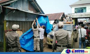 Satpol PP Gelar Operasi Gabungan Tertibkan Pedagang Pasar Purwodadi