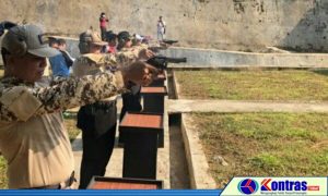 TNI, Polri Dan FKPD Latihan Menembak Di Lapangan Tembak Amartha Bhayangkara Polres BU