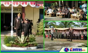Polres BU Gelar Upacara Puncak HUT Bhayangkara ke-73 Di Mapolsek Padang Jaya