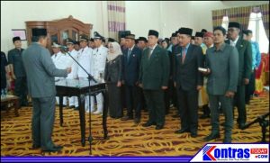 Hari Ini 54 Pejabat Dilingkungan Pemkab Bengkulu Utara Dilantik Di Balai Daerah