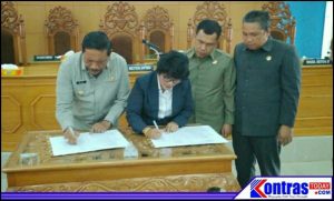 Bupati dan Ketua DPRD Tandatangani Nota Kesepakatan Rancangan KUA-PPAS APBD BU TA 2020