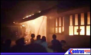 SMKN 2 Arga Makmur Terbakar, Hanguskan Ijazah dan Pakaian Siswa
