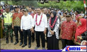 Pasar Ke-12 Bukit Harapan Kecamatan Pinang Raya Diresmikan Bupati Mian