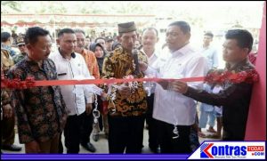 Pasar Rakyat Air Tenang Kecamatan Napal Putih, Diresmikan Bupati Mian