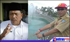 Setelah Dilakukan Perbaikan, Air Mancur Bundaran Arga Makmur Mancur Kembali