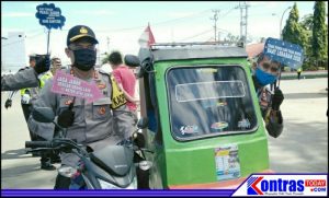 Sosialisasi Pencegahan Penyebaran Virus Corona, Kapolres BU Turun Langsung ke Jalan