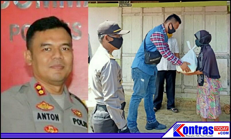Peduli Masyarakat Terkena Dampak Covid-19, Kapolres BU Turun Langsung Bagikan Sembako