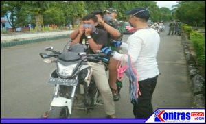 Cegah Penyebaran Corona, Kodim 0423 BU Bersama Dispora Bagikan Masker Gratis