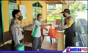 Polres BU Berbagi Bingkisan Sembako Kepada MARBOT Kecamatan Kota Arga Makmur