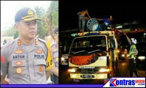 Malam Lebaran Seluruh Akses Jalan Masuk Kota Arga Makmur Ditutup