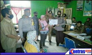 Kapolsek Lais Iptu Yenny Puspita Hadiri Pembagian BLT DD Tahap Ke-4 di Desa Durian Daun