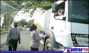 Razia Simpatik Pakai Masker Dan Himbauan Protokol Kesehatan Polsek Lais