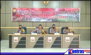 Antisipasi Adanya Kerumunan Malam Tahun Baru 2021, Polres BU Tutup Arus Lalu Lintas Masuk ke Kota Arga Makmur