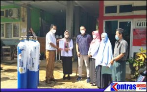 Wujud Peduli Dalam Menanggulangi Covid-19, Tantawi Dali Serahkan Bantuan Oksigen ke RSUD Arga Makmur