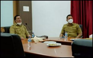 Sekda Bengkulu Utara dan Kepala BKAD Ikuti Rakernas Akutansi dan Pelaporan Keuangan Tahun 2021