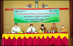 Mudahkan Transaksi Non Tunai, Pemkab BU dan Bank Bengkulu Laksanakan Bimtek Aplikasi OPD Payment