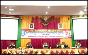 Wakil Gubernur Rosjonsyah Hadiri Paripurna HUT Ke-53 Provinsi Bengkulu