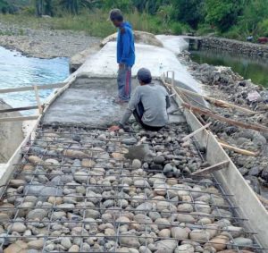 Dinas PUPR BU Bangun Tanggul Air Lais Untuk Mengantisipasi Luapan
