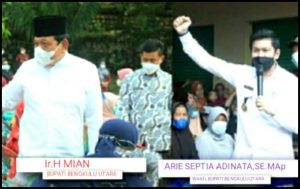 Kedua Pemimpin Bengkulu Utara Secara Estafet Pantau Gebyar Vaksinasi di Setiap Kecamatan