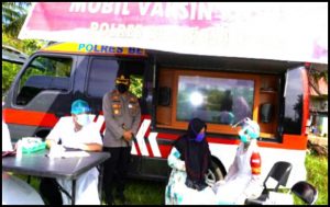 Kegiatan Vaksinasi Keliling Door To Door Dilaksanakan Polres Bengkulu Utara