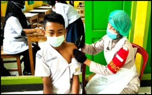 Sasar Kelompok Usia Pelajar, Polres BU Kembali Gelar Vaksinasi Gratis