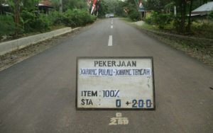 Dinas PUPR Bengkulu Utara Bangun Jalan Karang Pulau-Karang Tengah