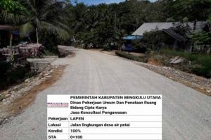 Transporasi Kembali Lancar Setelah Jalan Lingkungan Desa Air Petai Mulus