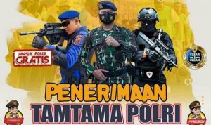 Penerimaan Tamtama Polri Resmi Dibuka, Ini Persyaratannya
