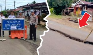 Jalan Provinsi, Lais – Arga Makmur Ditutup