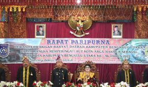 Peringati Hari Jadi Kota Arga Makmur, DPRD BU Gelar Paripurna Istimewa