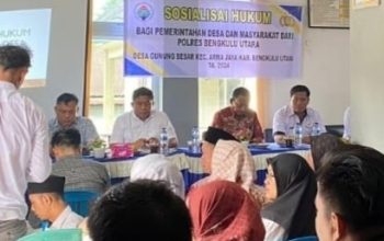 Untuk Meminimalisir Terjadinya Tindak Pidana, Pemdes Gunung Besar Gelar Sosialisasi Hukum