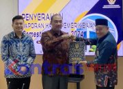 Ketua DPRD Bengkulu Utara Mendampingi Wakil Bupati Terima Penyerahan LHP BPK Semester II TA 2024