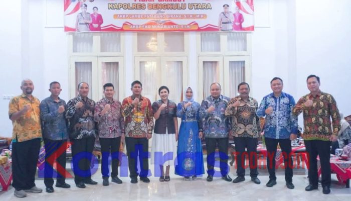 Ketua DPRD Bengkulu Utara Hadiri Acara Pisah Sambut Kapolres di Balai Daerah