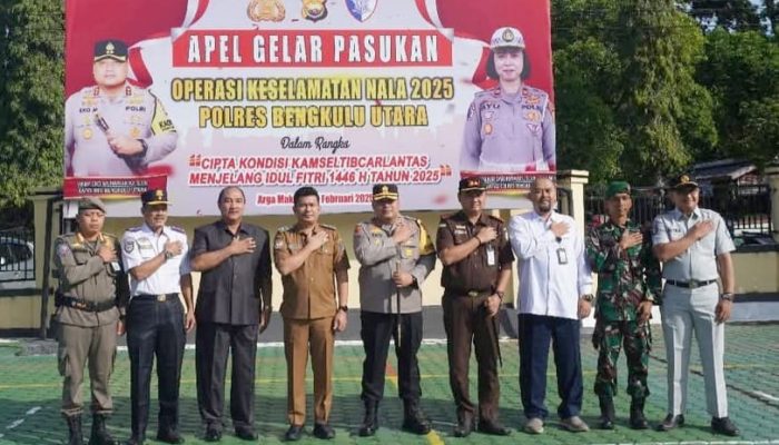 Ketua DPRD Bengkulu Utara Hadiri Apel Gelar Pasukan Operasi Keselamatan Nala 2025