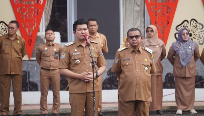 Apel Perdana Bupati dan Wakil Bupati Bengkulu Utara Ajak Seluruh OPD Optimalkan Program Kerja